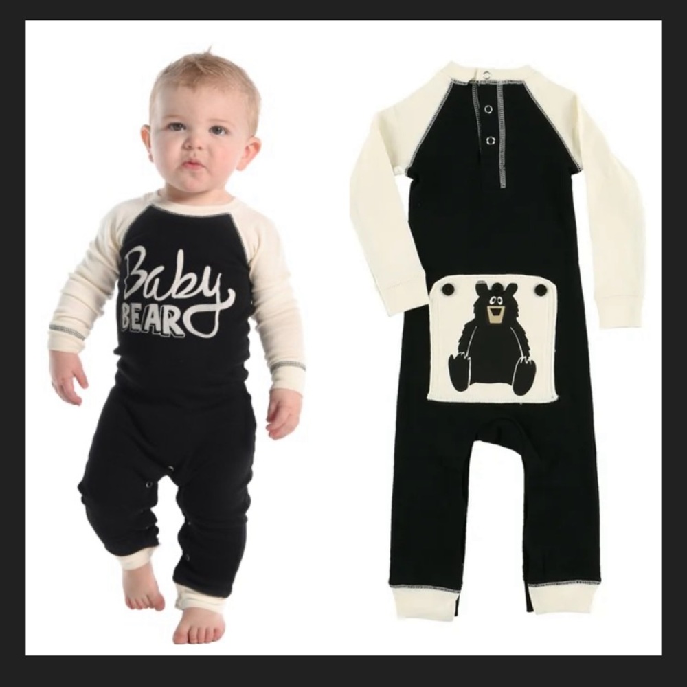 Lazy One FlapJack “Baby Bear” Pajama Onesie